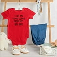 thumbnail image 3 of I Get My Looks From My Big Bro Funny Bodysuit Jumper Boys Infant Baby Brisco Brands 12M, 3 of 6