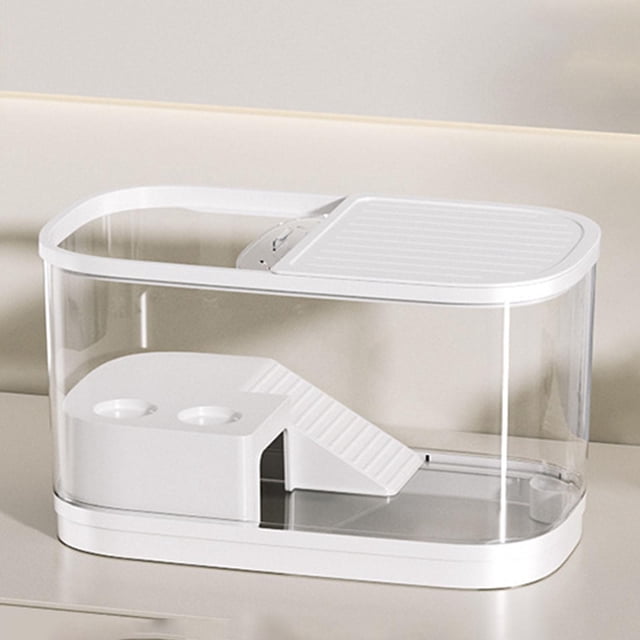 BELOVING Turtle Tank Multifunctional Area Hideout Box Turtle Terrarium Pets Accessory L L