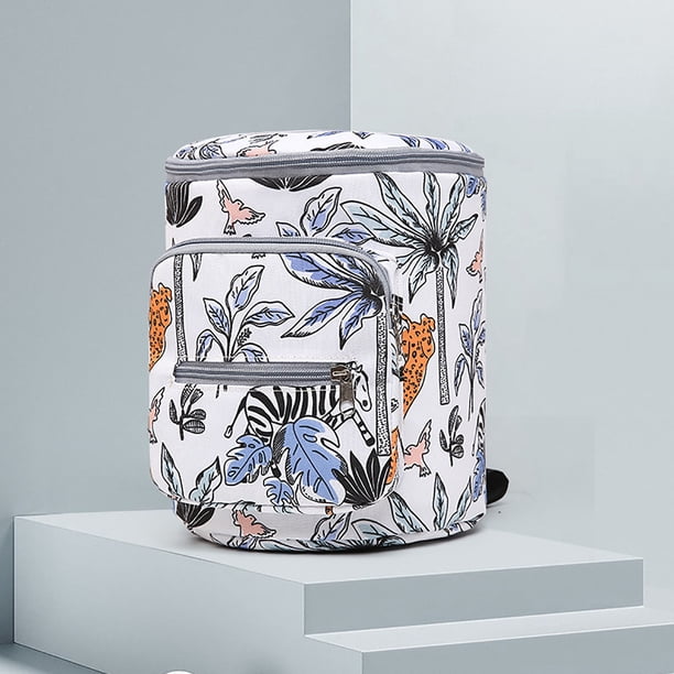 Xihbxyly Bolsa Cilíndrica para Cochecito, Solución de Almacenamiento Moderna, Diseño de Gran Capacidad, Fácil Acceso, Versátil, para Colgar, Ideal para Cochecitos y Bolsas de Pañales, Correa de Hombr