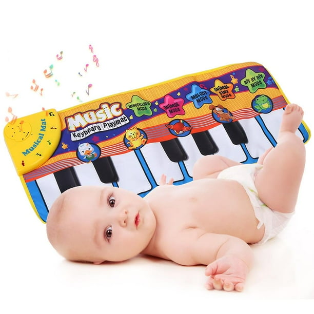 Mgaxyff Baby Musical Keyboard Mat, Musical Crawling Mat,Baby Electronic