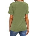 thumbnail image 1 of Qarigey Camisa de manga corta con estampado de de león y cuello para mujer Prendas para la parte del cuerpo verde claro XXL, 1 of 6