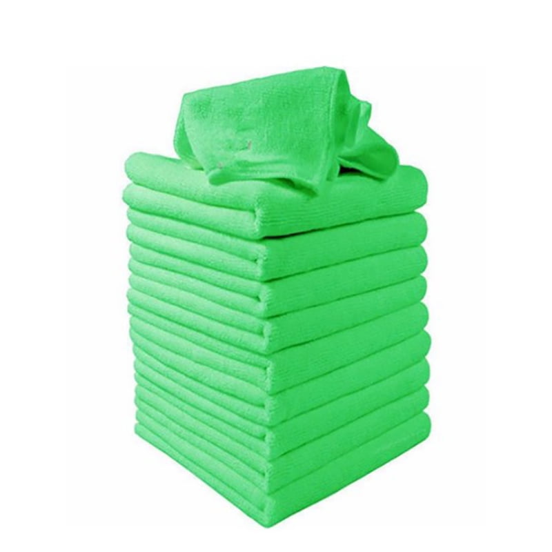 Soft Clothes Wash Towel-Duster  Green Microfiber Cleaning Auto Car Detailing 