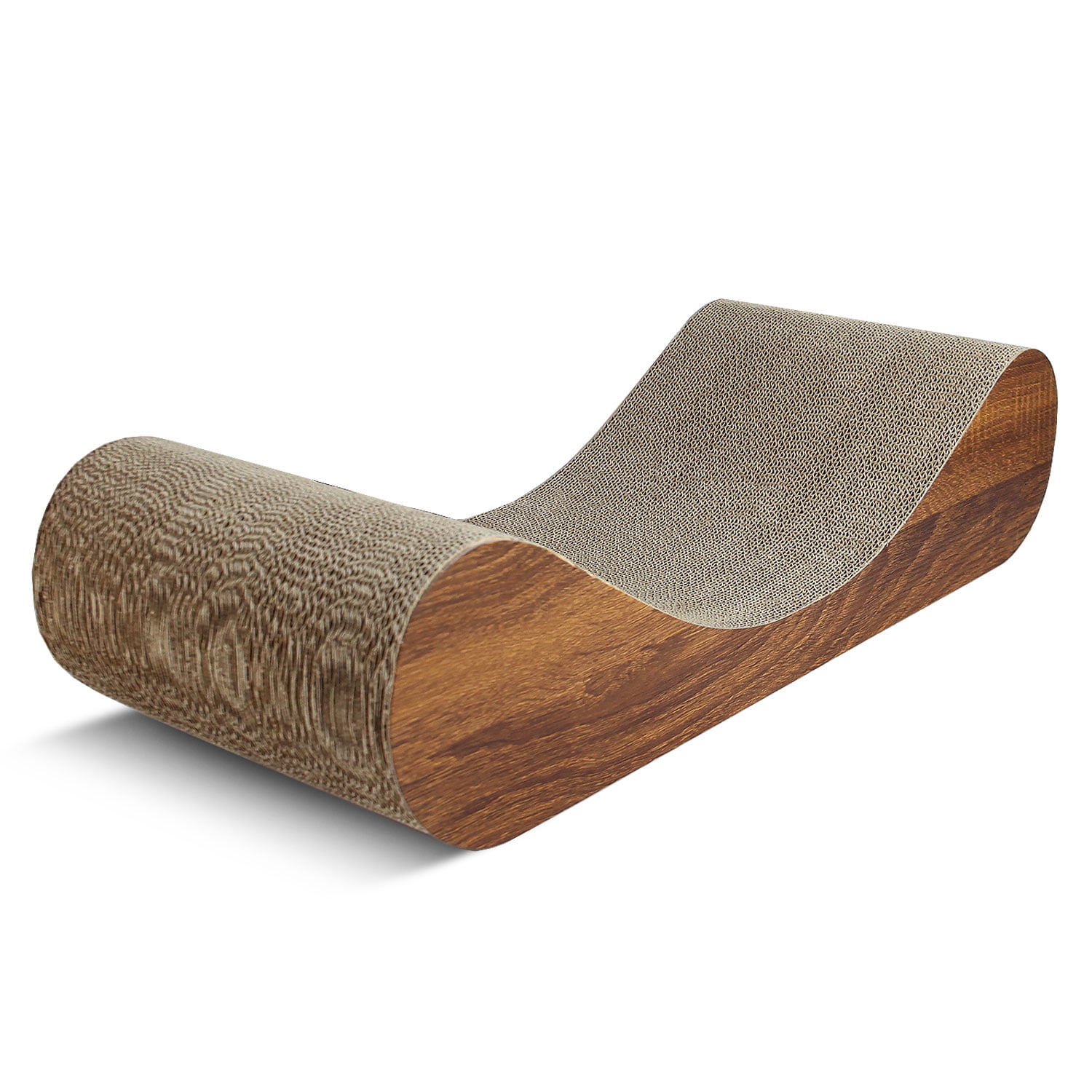Pefilos 23" Cat Scratcher Cardboard Bed Bone Cat Scratching Pads Corrugated Cat Scratch Toy, Light Brown Pefilos 23" Cat Scratcher Cardboard Bed Bone Cat Scratching Pads Corrugated Cat Scratch Toy, Light Brown