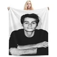 thumbnail image 2 of Dylan Actor O''Brien Throw Blanket Flannel Blanket Warm Soft Microfiber Blanket for Living Room Couch Sofa Bedroom Decor Gifts 60"x50", 2 of 6