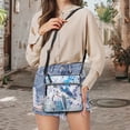 thumbnail image 5 of Kuiaobaty Ink Splash Print Crossbody Bag for Women, Sea Turtle Print Vegan Leather Messenger Handbag Crossbody, Roomy Zipped Pockets Shoulder Purse with Adjustable Strap for Travel, 5 of 7