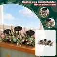thumbnail image 2 of Easter Egg Candle Holder Centerpiece Decor With Artificial Greenery For Party & Table, 2 of 6