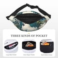 thumbnail image 5 of Easygdp Tropical Parrot Floral Artwork Fanny Pack for Men Women,Fashion Waist Packs,Travel Hiking Chest Bag Daypack, 5 of 7