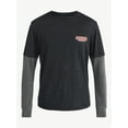 thumbnail image 5 of Netflix Stranger Things Hawkins Graphic T-Shirt with Long Sleeve Thermal Sleeves from No Boundaries, Men’s and Big Men’s, 5 of 5