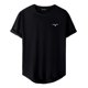 thumbnail image 1 of Camiseta Negra De Hombre Corte Curvo Ave Playera Fit Long, 1 of 3