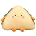 thumbnail image 1 of 1 almohada de peluche con forma de sándwich, cómoda y adorable muñeca para jugar (expresión aleatoria, 30 cm), 1 of 2
