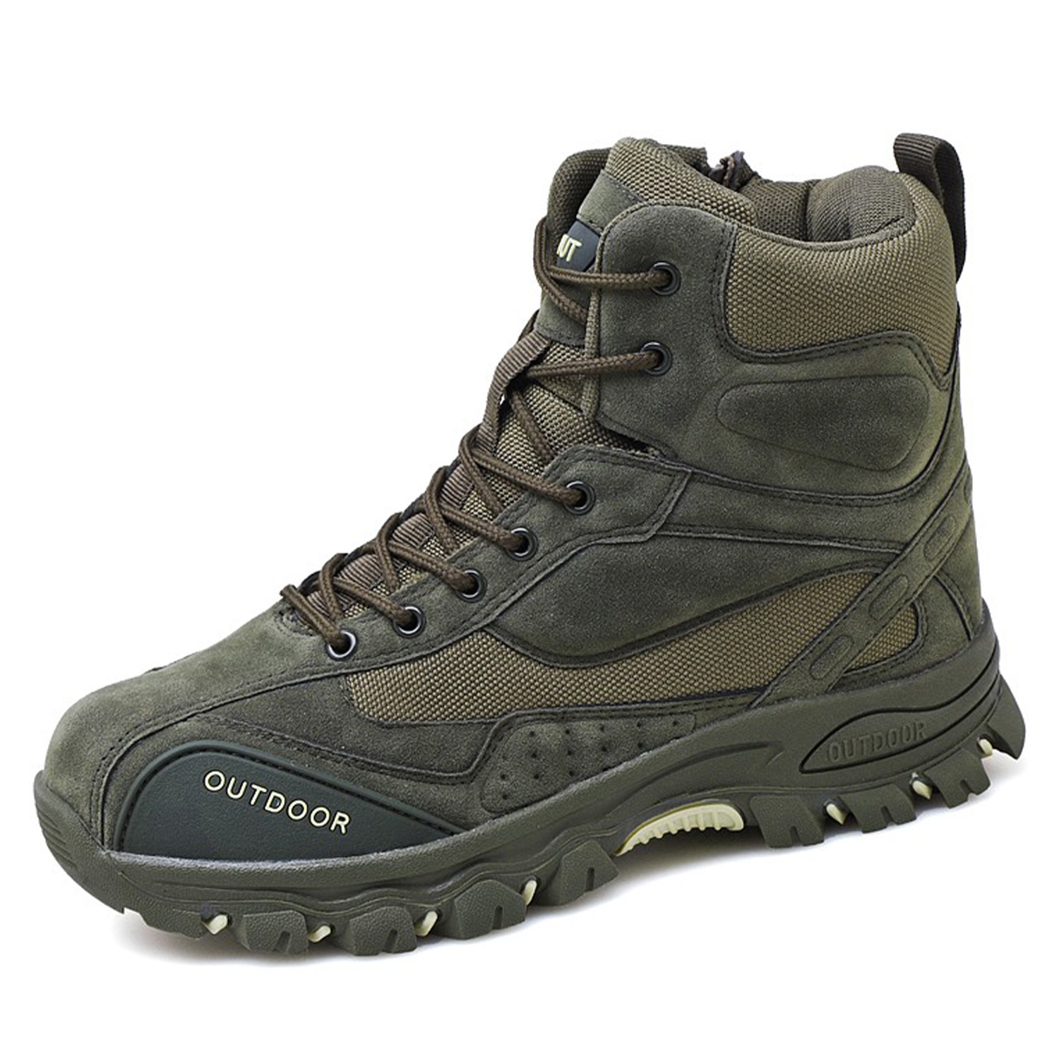 TOPIO Mens Hiking Combat Boots Outdoor Hunting Climbing Work Boots