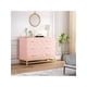 thumbnail image 3 of 6 - cajón double cómoda para dormitorio: moderno de madera cómoda chest, ideal para as beside mesa para closet, nursery, sala de estar, 3 of 7