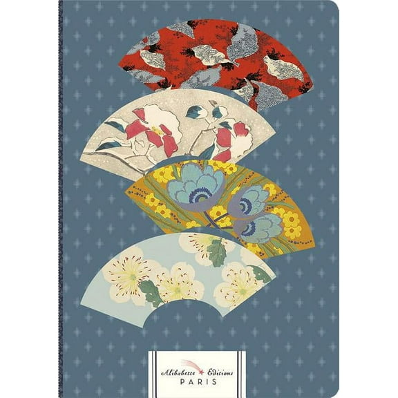 Standard Perfect-Bound Notebooks - Soft Touch Cover: Les Eventails (the Fans): Flowered Fans of Mystery (Hardcover)