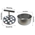 thumbnail image 3 of Stainless Steel Meatball Maker Tool, Meatball Press, Manual Push Press Meat Tenderiser Making Mould, Easy Release Meatball Mold Press, Kitchen Gadget for Uniform Meatball Shaping(12 holes*2), 3 of 8