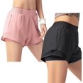 thumbnail image 1 of Shorts Mujer Deportivos 2 In 1 Paquete de 2 Pantalones Cortos Jogging de Secado Rosa Skort Tiro Medio para Correr Mujeres, 1 of 5