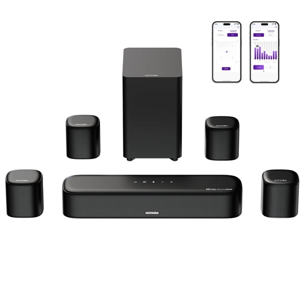 Barra de sonido ULTIMEA Aura A60 de 7.1 canales con Dolby Atmos y 4 altavoces