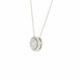 thumbnail image 2 of beryl_creation 2.16 Ct Round Cut White Diamond Women's Halo Pendant With Free Chain 14K White Gold Plated 925 Sterling Silver, 2 of 4