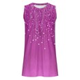 thumbnail image 5 of PNTUTB Women's Summer Versatile Fashion Print Casual Crew Neck Pullover Loose Comfortable Sleeveless Tops, 5 of 6