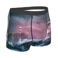 thumbnail image 3 of Kll Boat Lighthouse Storm Waves Men'S Cotton Boxer Briefs Underwear-Xx-Large, 3 of 9