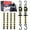 Striped pattern, variant on 2Pcs Retractable Ratchet Straps Heavy Duty Auto Self Retracting Tie Down Straps Tenisoner Belts with S-hook for Truck Cargo Trailer Motorcycle Van