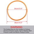 thumbnail image 2 of Unique Bargains 2pcs 34cm Silicone Rubber Gasket Sealing Ring Replacement for Pressure Cookers, 2 of 5