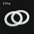 thumbnail image 3 of Uxcell Gasket Seal Coffee Maker White Silicone Ring  38x50x2.2mm for 1-Cup Aluminium Coffee Pot, Pack of 5, 3 of 5