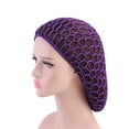 thumbnail image 6 of Siminsem Soft Rayon Knit Hat B 2Pc Mesh Hair Net Soft Rayon Knit Hat Sleeping Crochet Hairnet Long Hair Net, 6 of 6