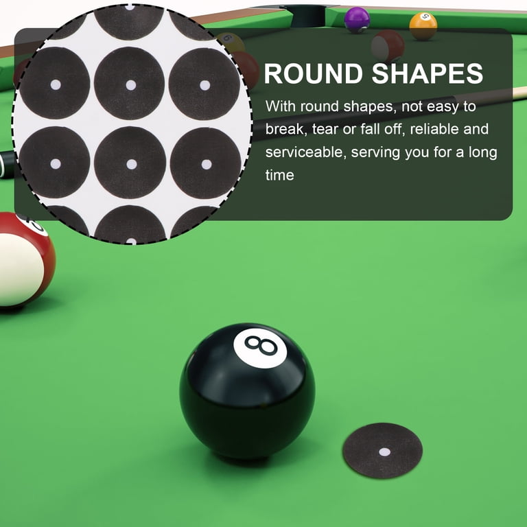 PATIKIL Billard Table Marqueur Points, 1 Feuille/15 pièces Billard Pointe Autocollants Boule Position Localisateur pour Billard Pratique, Noir PATIKIL Billard Table Marqueur Points, 1 Feuille/15 pièces Billard Pointe Autocollants Boule Position Localisateur pour Billard Pratique, Noir