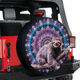 thumbnail image 3 of Lotusprinthandmade Cute Sloth Spare Tire Cover Without Backup Camera Hole 6 Sizes (34 in. V2), Adorable Sloth-Themed Tire Protector, 3 of 7