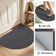 thumbnail image 2 of JAATOP 17"x 30" Doormat, Non-Slip Absorbent Welcome Mat, Dirt Trapper Indoor Entryway Rug, Machine Washable, Dark Gray, 2 of 7