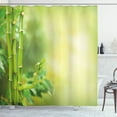 thumbnail image 1 of Ambesonne Spa Themed Shower Curtain, Green Trees in Exotics, 69"Wx84"L, Pale Green and Green, 1 of 3