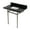 Black Granite / Brushed Nickel, variant on Kingston Brass KVPK36KBSQ0 Templeton 36" Black Granite Console Sink with Brass Legs (8-Inch, 3-Hole), Black Granite/Matte Black