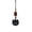 A001- Black, variant on Lucky Phone Charm Keychain - Cute Cat Head Design, Black Color, with Decorative Bead - For Phone, Keys, Bags, Daily Carry, Gifting