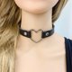 thumbnail image 3 of Minnieouse Collar estilo punk Collar en forma de corazón para mujer en cuero clásico Collar en forma de corazón para mujer Accesorios de disfraces, 3 of 5