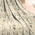 thumbnail image 3 of Beige Chicken Sketch Pattern Blanket,Comfortable Soft Flannel Throw Blanket,All Season,Warm Lightweight Blankets for Sofa Bed Couch Living Room Chair,30"x40", 3 of 4
