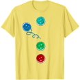 thumbnail image 1 of Colorful Button Costume Funny Halloween Toddler Outfit T-Shirt - Black - 2XL, 1 of 2