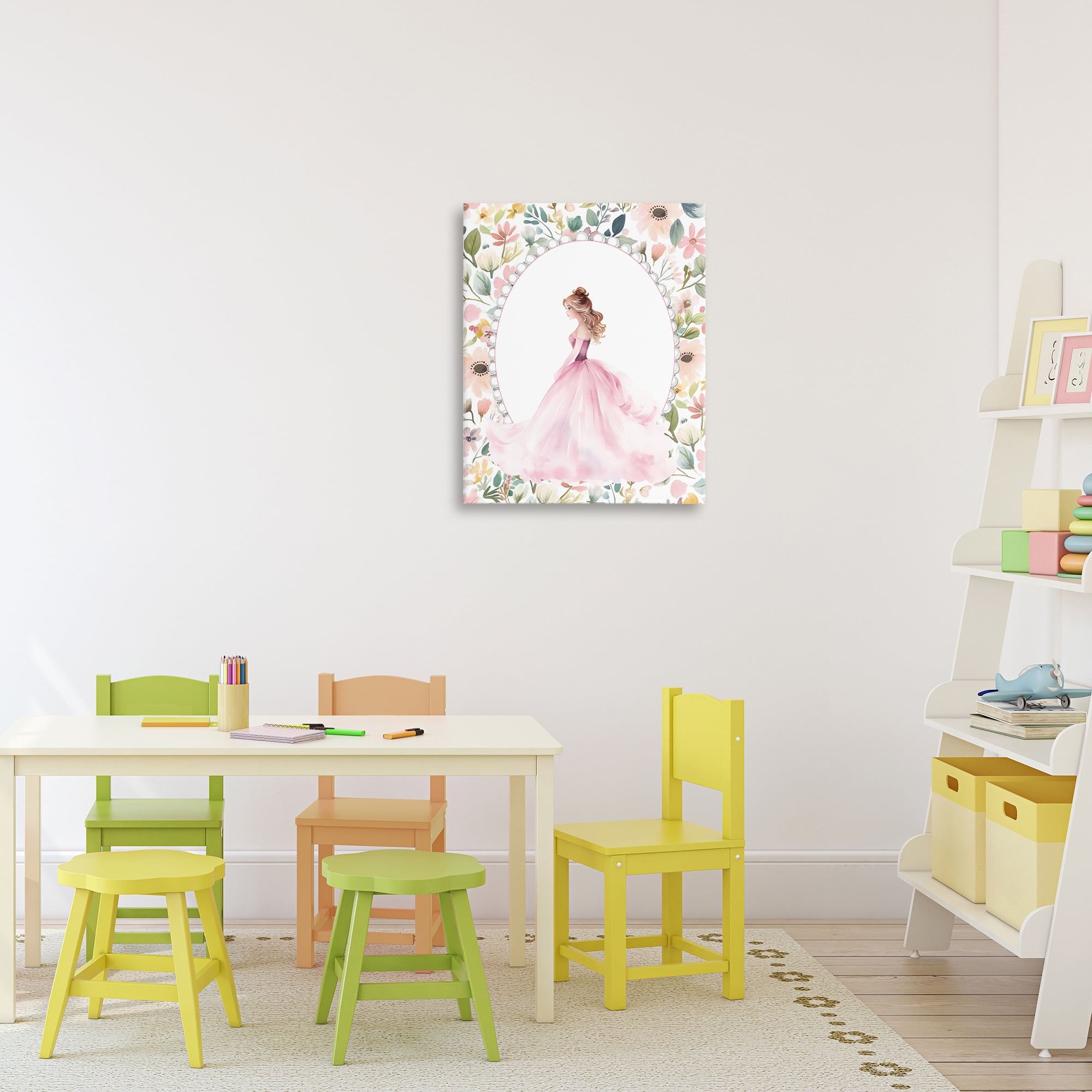 Stupell Industries Elegant Princess Love Canvas Wall Art, design by Christine Simpson Art