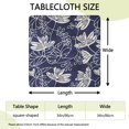 thumbnail image 2 of Floral Elastic Edge Tablecloth, 34x34 Inch Polyester for Side Table, Craft Room, or Small Dining Area, 2 of 6