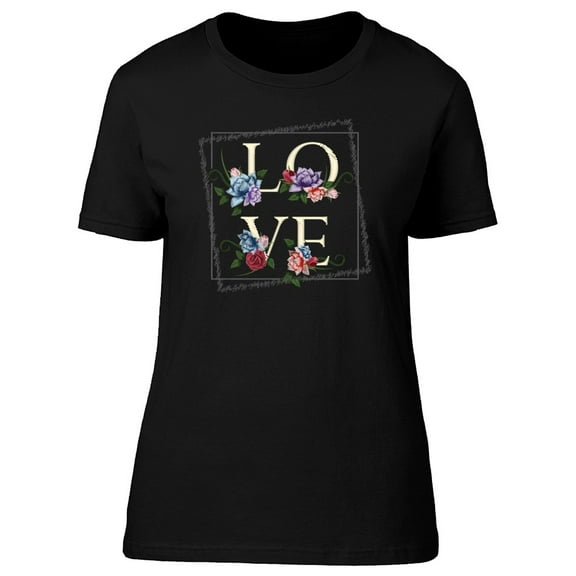 Love With Plant Art Tee Women's -Image by Shutterstock