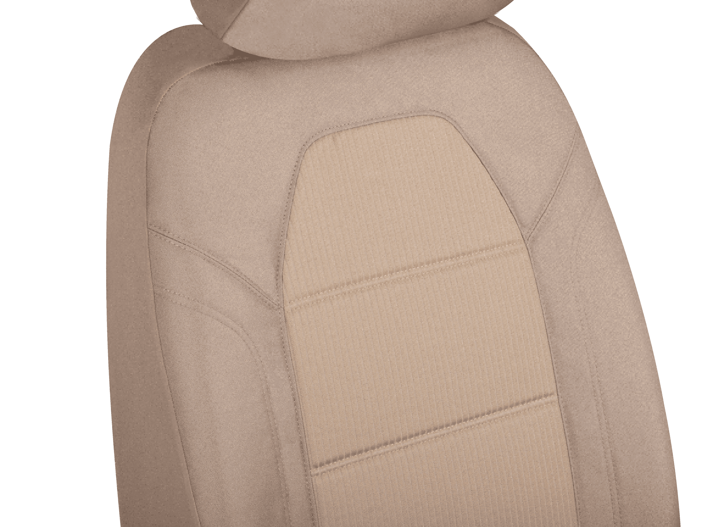 Auto Drive 2Piece Truck Seat Cover Polyester Santos Tan - Universal Fit, 2202SC305-1