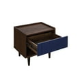 thumbnail image 5 of Manhattan Comfort Duane Nightstand from Engineered Wood - Dark Brown & Navy Blue, 5 of 12