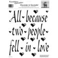thumbnail image 1 of All Because Two People Fell In Love Peel & Stick Single Sheet, 1 of 1