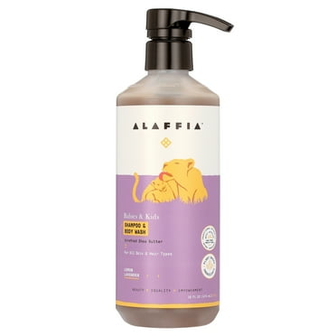 Alaffia Babies & Kids Shampoo & Body Wash, For All Skin & Hair Types, Lemon Lavender, 16 fl oz (473 ml)