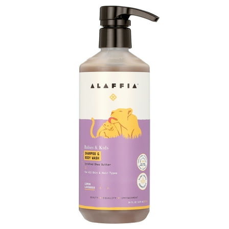 Alaffia - Kids Shampoo & Wash Lemon Lavender - 1 Each -16 Fz