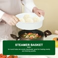 thumbnail image 3 of MasteelfCA 2pcs Plastic Steamer Bowl Rice Cookers Steaming Tools Kitchen Supplies (White), 3 of 8
