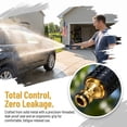 thumbnail image 4 of High Pressure Hose Nozzle, Heavy Duty Adjustable Metal Garden Hose Sprayer, Leak-Proof Jet Sweeper for Car Wash Lawn Patio Cleaning(1PC, Accessories ), 4 of 8
