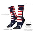 thumbnail image 4 of Rateoe Memorial Day for Women Casual Calf Socks - Cute Crew Socks - Thin Soft Above Ankle Socks Size 5-11, 4 of 6
