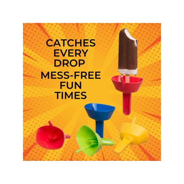 Pop No Drop The Original Popsicle Anti-leak Holder With Straw, Portable And Easy To Use