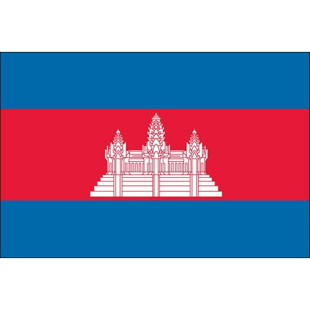 Cambodia 2ft x 3ft Indoor Polyester Flag
