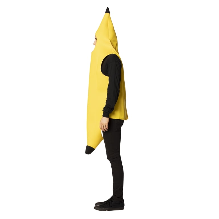 Adult Banana Bodysuit Costume – Yellow Unisex Fruit Costume For Parties & Stag Dos
